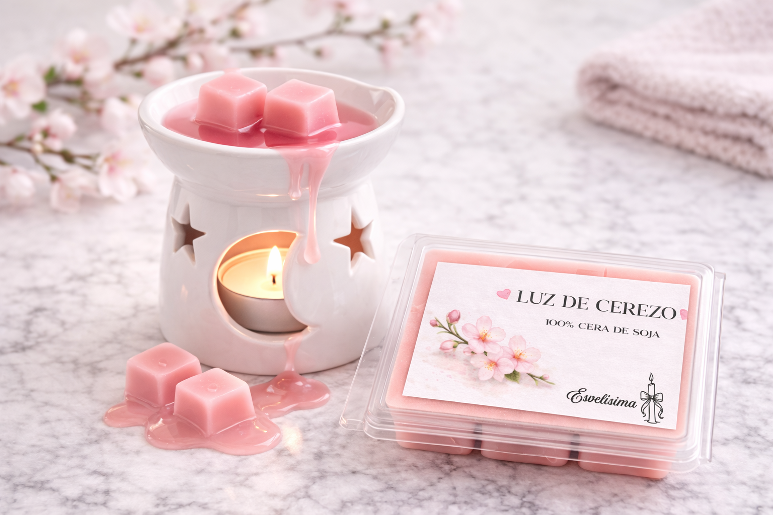 Wax melts tableta Luz de cerezo