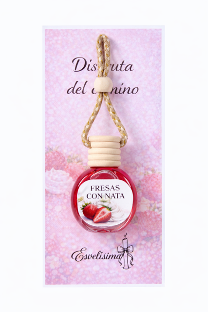 Ambientador de coche Fresas con nata 10 ml