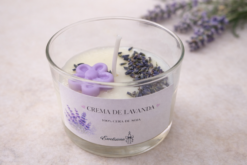 Vela Crema de lavanda