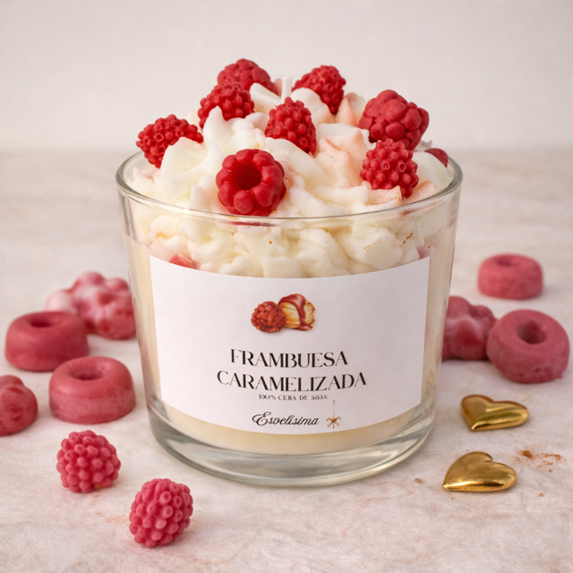 Vela Frambuesa caramelizada